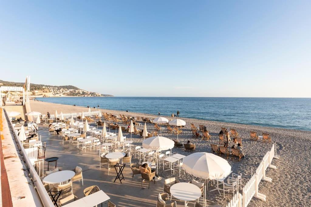 شقة Promenade, 2Pieces Chic Et Clim Avec Terrasse نيس المظهر الخارجي الصورة